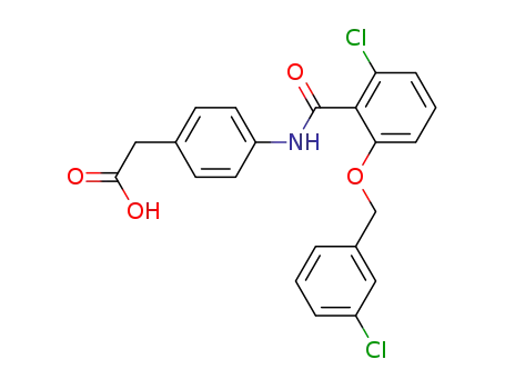 (4-{[(2-chloro-6-{[(3-chloro-phenyl)methyl]oxy}phenyl)carbonyl]amino}phenyl)acetic acid
