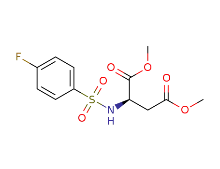 dimethyl (2R)-2-[[(4-fluorophenyl)sulfonyl]amino]-butanedioate