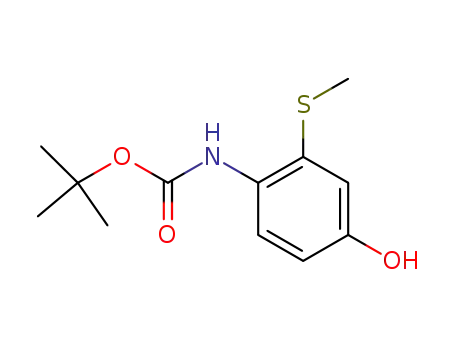 tert-butyl N-(4-hydroxy-2-methylsulfanylphenyl)carbamate