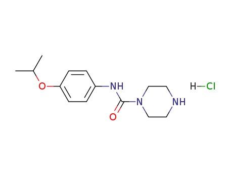 1-Piperazinecarboxamide, N-[4-(1-methylethoxy)phenyl]-, hydrochloride