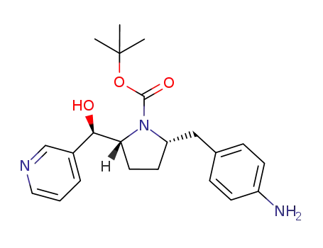(2S,5R)-tert-butyl 2-(4-aminobenzyl)-5-((R)-hydroxy(pyridin-3-yl)methyl)pyrrolidine-1-carboxylate