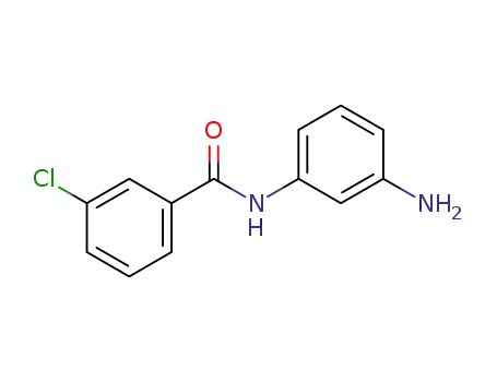 Molecular Structure of 293737-89-0 (N-(3-AMINOPHENYL)-3-CHLOROBENZAMIDE)