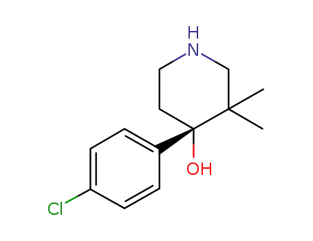 4-Piperidinol, 4-(4-chlorophenyl)-3,3-dimethyl-, (4S)-