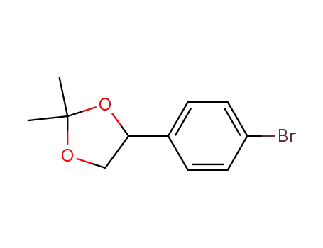 Molecular Structure of 959471-24-0 (4-(4-bromophenyl)-2,2-dimethyl-1,3-dioxolane)