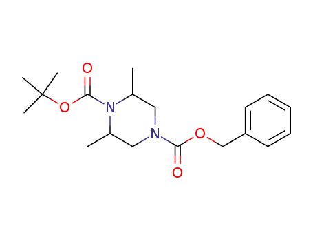 4-benzyl 1-tert-butyl 2,6-dimethylpiperazine-1,4-dicarboxylate