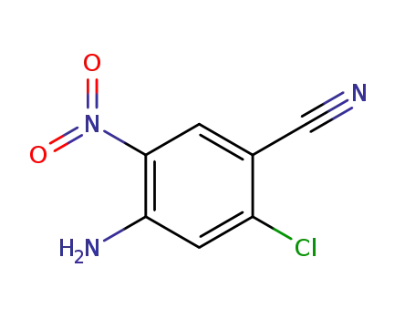Molecular Structure of 172455-36-6 (5-Chloro-4-cyano-2-nitroaniline)