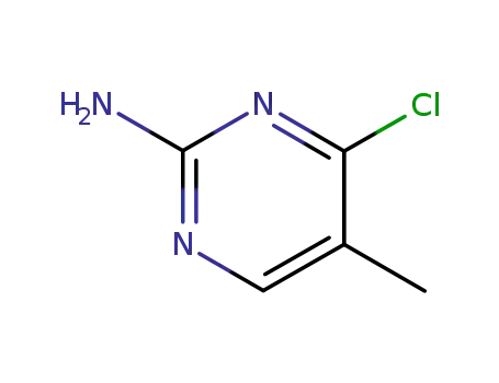 Molecular Structure of 20090-58-8 (2-Pyrimidinamine, 4-chloro-5-methyl- (9CI))