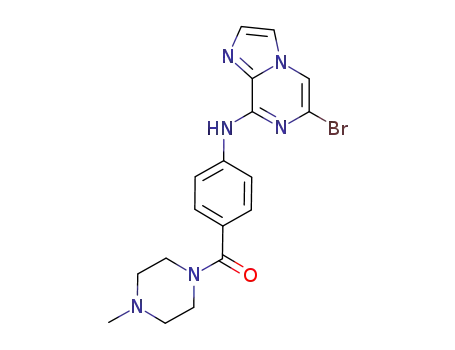 C<sub>18</sub>H<sub>19</sub>BrN<sub>6</sub>O