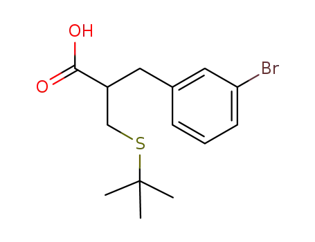 2-(S-t-butylsulfanylmethyl)-3-(3-bromophenyl)propionic acid