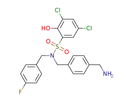N-(4-(aminomethyl)benzyl)-3,5-dichloro-N-(4-fluorobenzyl)-2-hydroxybenzenesulfonamide