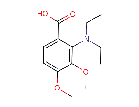 Molecular Structure of 1224865-54-6 (2-(diethylamino)-3,4-dimethoxybenzoic acid)