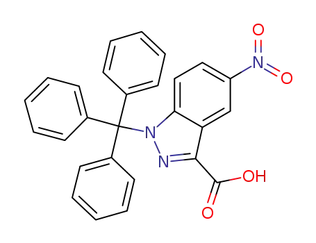 Molecular Structure of 1093064-17-5 (5-nitro-1-trityl-1H-indazole-3-carboxylic acid)