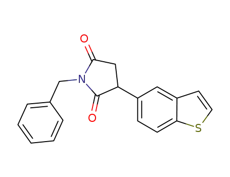 3-benzo[b]thiophen-5-yl-1-benzyl-pyrrolidine-2,5-dione