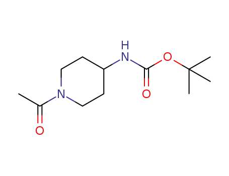 Molecular Structure of 283167-28-2 (1-ACETYL-4-BOCAMINO-PIPERIDINE)