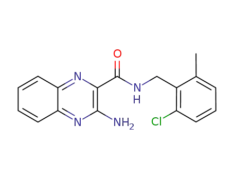 3-amino-N-((2-chloro-6-methylphenyl)methyl)-2-quinoxalinecarboxamide