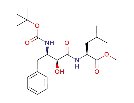 methyl ((2S,3R)-3-((tert-butoxycarbonyl)amino)-2-hydroxy-4-phenylbutanoyl)-L-leucinate