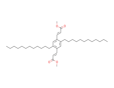 Molecular Structure of 1110785-53-9 ((2E,2'E)-dimethyl 3,3'-(2,5-didodecyl-1,4-phenylene)diacrylate)
