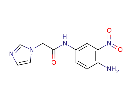 Molecular Structure of 1219483-65-4 (N-(4-amino-3-nitrophenyl)-2-(1H-imidazol-1-yl)acetamide)