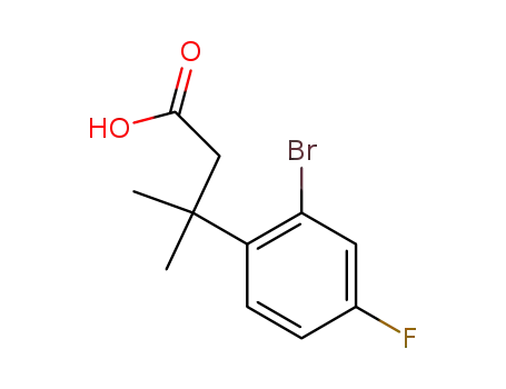 3-(2-bromo-4-fluorophenyl)-3-methylbutanoic acid