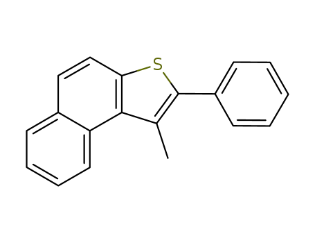Molecular Structure of 51326-12-6 (1-methyl-2-phenylnaphtho[2,1-b]thiophene)