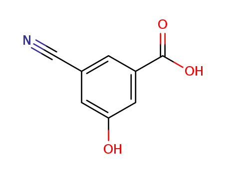 Molecular Structure of 1163141-57-8 (3-Cyano-5-hydroxybenzoic acid)