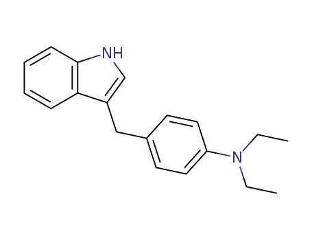 Molecular Structure of 134627-71-7 (4-[(1H-indol-3-yl)methyl]-N,N-diethylbenzenamine)