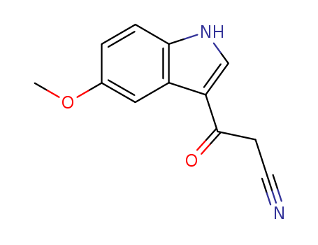 5-Methoxy-b-oxo-1H-indole-3-propanenitrile
