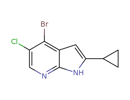 1H-Pyrrolo[2,3-b]pyridine, 4-bromo-5-chloro-2-cyclopropy