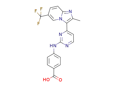 C<sub>20</sub>H<sub>14</sub>F<sub>3</sub>N<sub>5</sub>O<sub>2</sub>