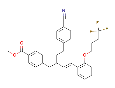 methyl 4-{(3E)-2-[2-(4-cyanophenyl)ethyl]-4-[2-(4,4,4-trifluorobutoxy)phenyl]but-3-en-1-yl}benzoate