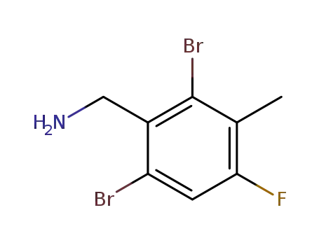 Molecular Structure of 1188428-65-0 ((2,6-dibromo-4-fluoro-3-methylphenyl)methanamine)