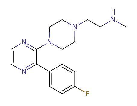 {2-[3'-(4-fluoro-phenyl)-2,3,5,6-tetrahydro-[1,2']bipyrazinyl-4-yl]-ethyl}-methyl-amine