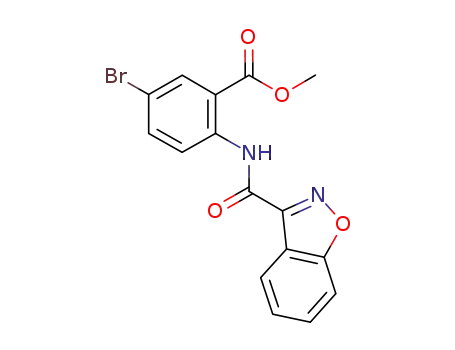 2-[(benzo[d]isoxazole-3-carbonyl)-amino]-5-bromo-benzoic acid methyl ester