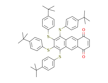 5,6,7,8-tetra(4'-t-butylphenylthio)anthracene-1,4-dione