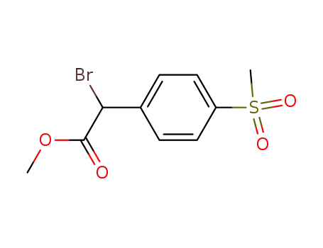 Benzeneacetic acid, .alpha.-broMo-4-(Methylsulfonyl)-, Methyl ester