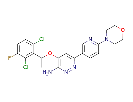 4-[1-(2,6-dichloro-3-fluoro-phenyl)-ethoxy]-6-(6-morpholin-4-yl-pyridin-3-yl)-pyridazin-3-ylamine