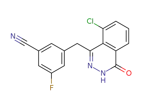 3-((8-chloro-4-oxo-3,4-dihydrophthalazin-1-yl)methyl)-5-fluorobenzonitrile