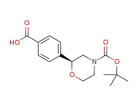(S)-4-(4-(tert-butoxycarbonyl)morpholin-2-yl)benzoic acid