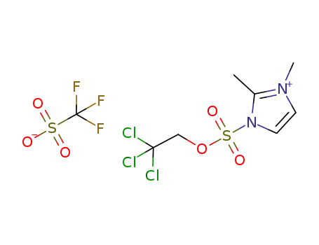Molecular Structure of 1185733-70-3 (2,2,2-trichloroethoxysulfuryl 2-methyl-3-methylimidazolium triflate)