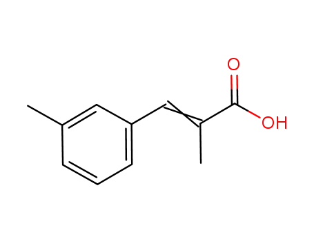 Molecular Structure of 92081-97-5 (2-Propenoic acid, 2-methyl-3-(3-methylphenyl)-)