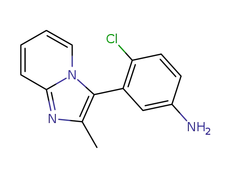 4-chloro-3-(2-methylimidazo[1,2-a]pyridin-3-yl)aniline