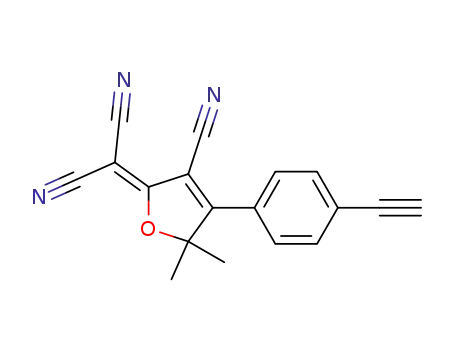 3-Cyano-2-dicyanomethylene-5,5-dimethyl-4-(4'-ethynyl phenyl)-2,5-dihydrofuran