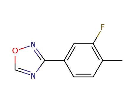 Molecular Structure of 1146699-63-9 (1,2,4-Oxadiazole, 3-(3-fluoro-4-Methylphenyl)-)