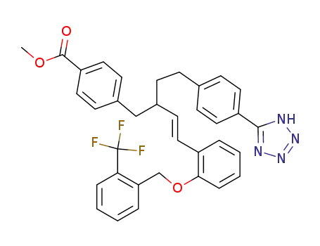 Methyl 4-[(3E)-2-{2-[4-(1H-tetrazol-5-yl)phenyl]ethyl}-4-(2-{[2-(trifluoromethyl)benzyl]oxy}-phenyl)but-3-en-1-yl)benzoate