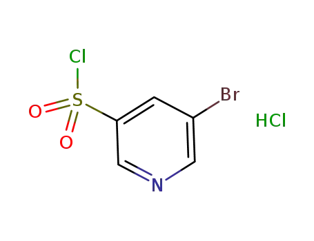 Molecular Structure of 913836-25-6 (5-BROMOPYRIDINE-3-SULPHONYL CHLORIDE HYDROCHLORIDE 95)