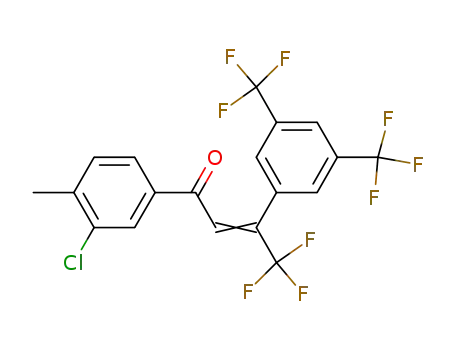 3-(3,5-bis(trifluoromethyl)phenyl)-1-(3-chloro-4-methylphenyl)-4,4,4-trifluoro-2-buten-1-one