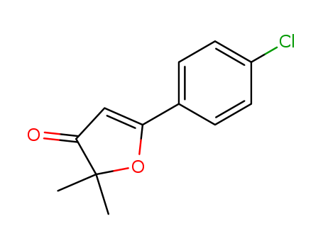 Molecular Structure of 111277-09-9 (3(2H)-Furanone, 5-(4-chlorophenyl)-2,2-dimethyl-)