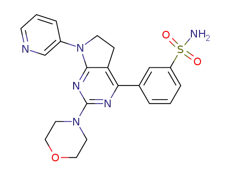 3-(2-morpholin-4-yl-7-pyridin-3-yl-6,7-dihydro-5H-pyrrolo[2,3-d]pyrimidin-4-yl)-benzenesulfonamide