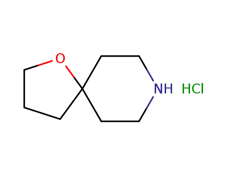 Molecular Structure of 3970-79-4 (1-Oxa-8-azaspiro[4.5]decane, hydrochloride)