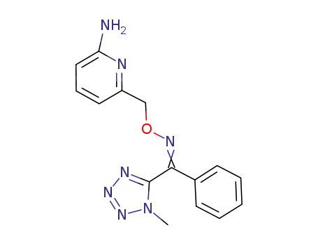 6-[({[(1-methyl-1H-tetrazol-5-yl)(phenyl)methylene]amino}oxy)methyl]pyridin-2-amine